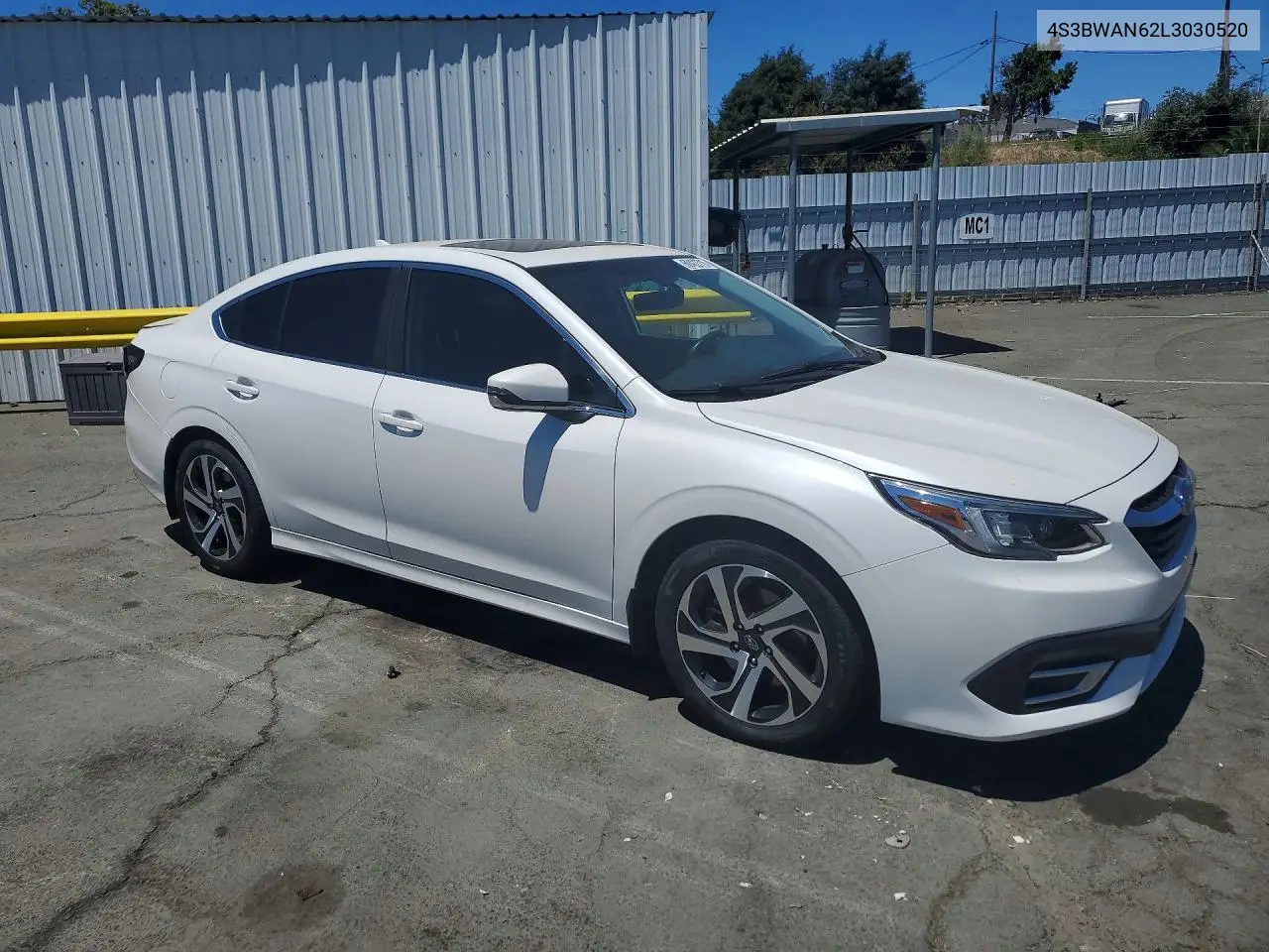 2020 Subaru Legacy Limited VIN: 4S3BWAN62L3030520 Lot: 60422716