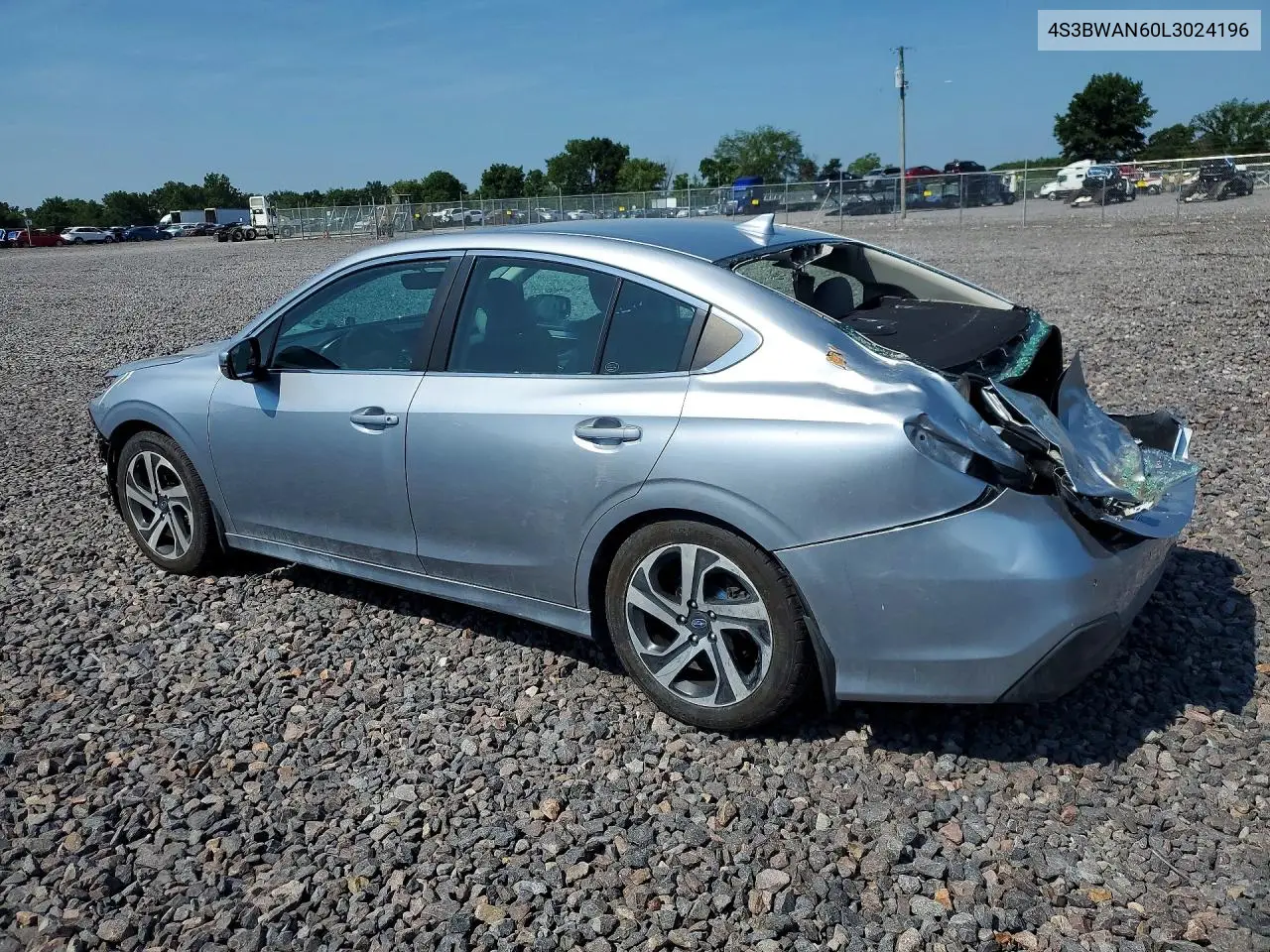 2020 Subaru Legacy Limited VIN: 4S3BWAN60L3024196 Lot: 61088336