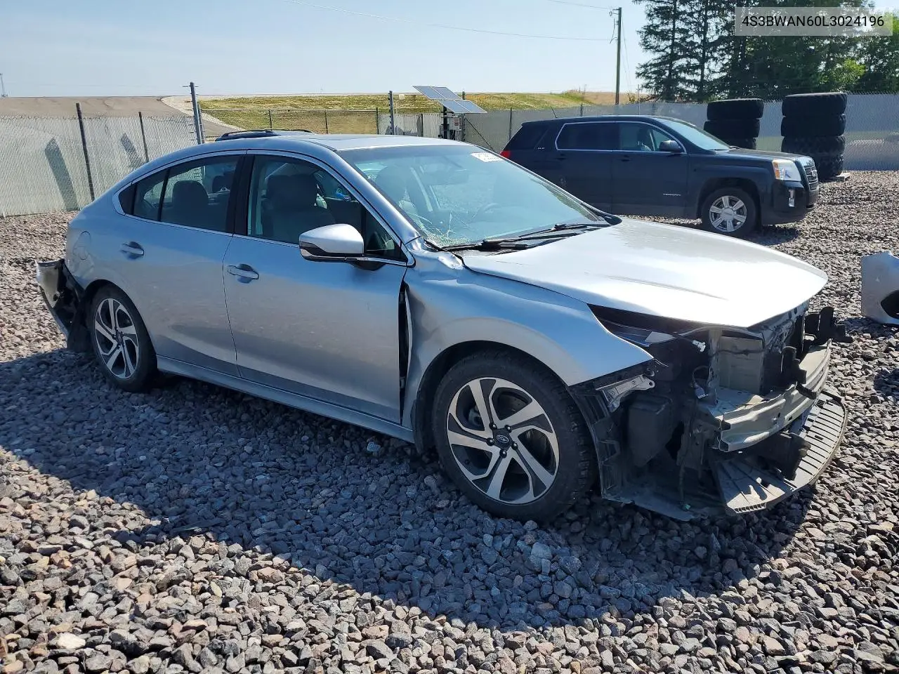 2020 Subaru Legacy Limited VIN: 4S3BWAN60L3024196 Lot: 61088336