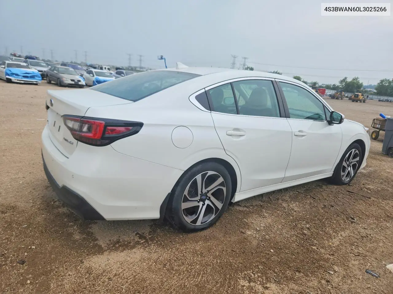 2020 Subaru Legacy Limited VIN: 4S3BWAN60L3025266 Lot: 61344866