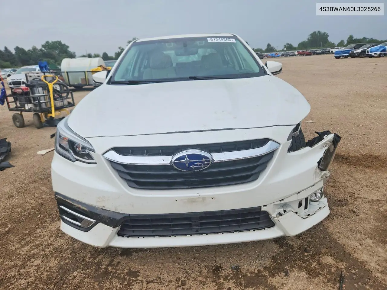 2020 Subaru Legacy Limited VIN: 4S3BWAN60L3025266 Lot: 61344866