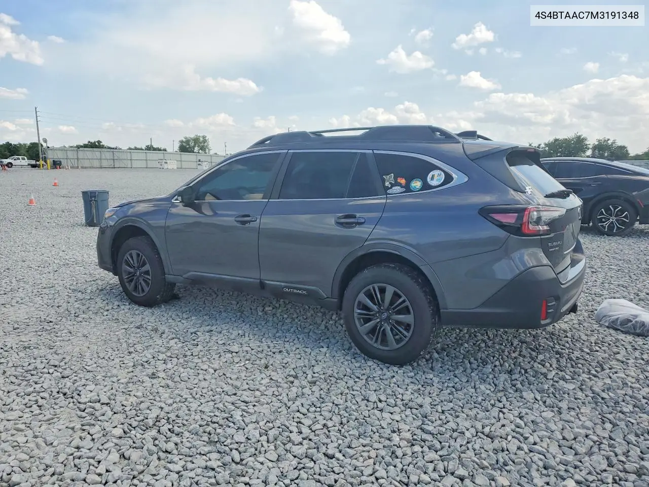 2021 Subaru Outback VIN: 4S4BTAAC7M3191348 Lot: 48568896