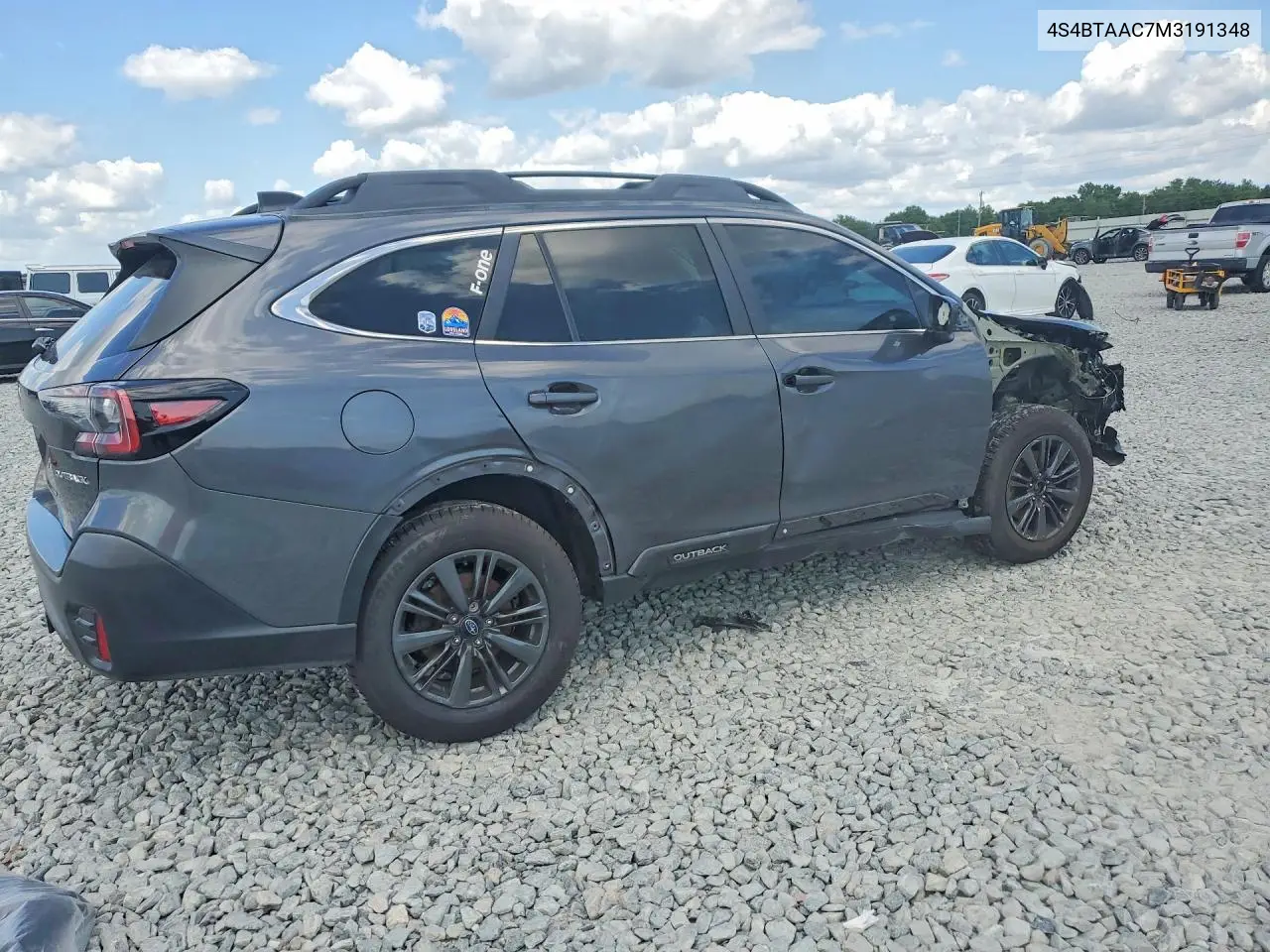 2021 Subaru Outback VIN: 4S4BTAAC7M3191348 Lot: 48568896
