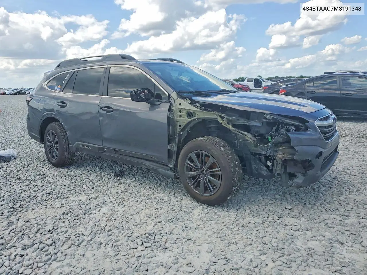 2021 Subaru Outback VIN: 4S4BTAAC7M3191348 Lot: 48568896