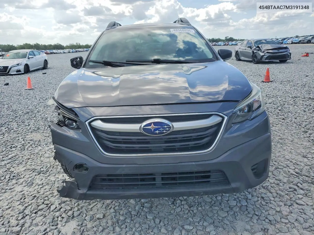 2021 Subaru Outback VIN: 4S4BTAAC7M3191348 Lot: 48568896