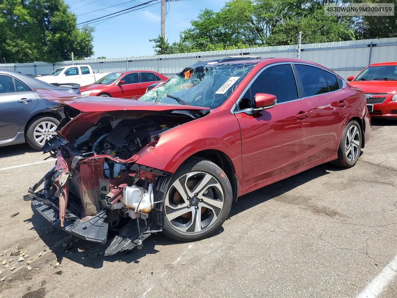 2021 Subaru Legacy Limited Xt VIN: 4S3BWGN69M3004159 Lot: 54866776