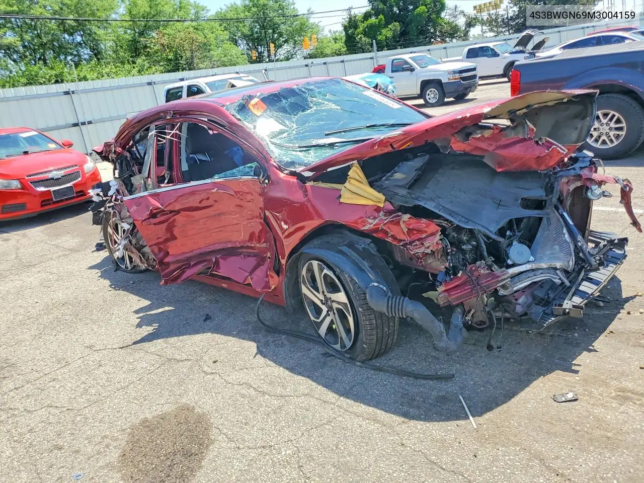 2021 Subaru Legacy Limited Xt VIN: 4S3BWGN69M3004159 Lot: 54866776