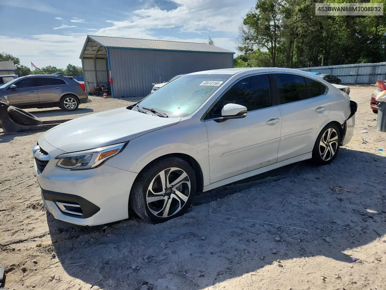 2021 Subaru Legacy Limited VIN: 4S3BWAN68M3008832 Lot: 60610156