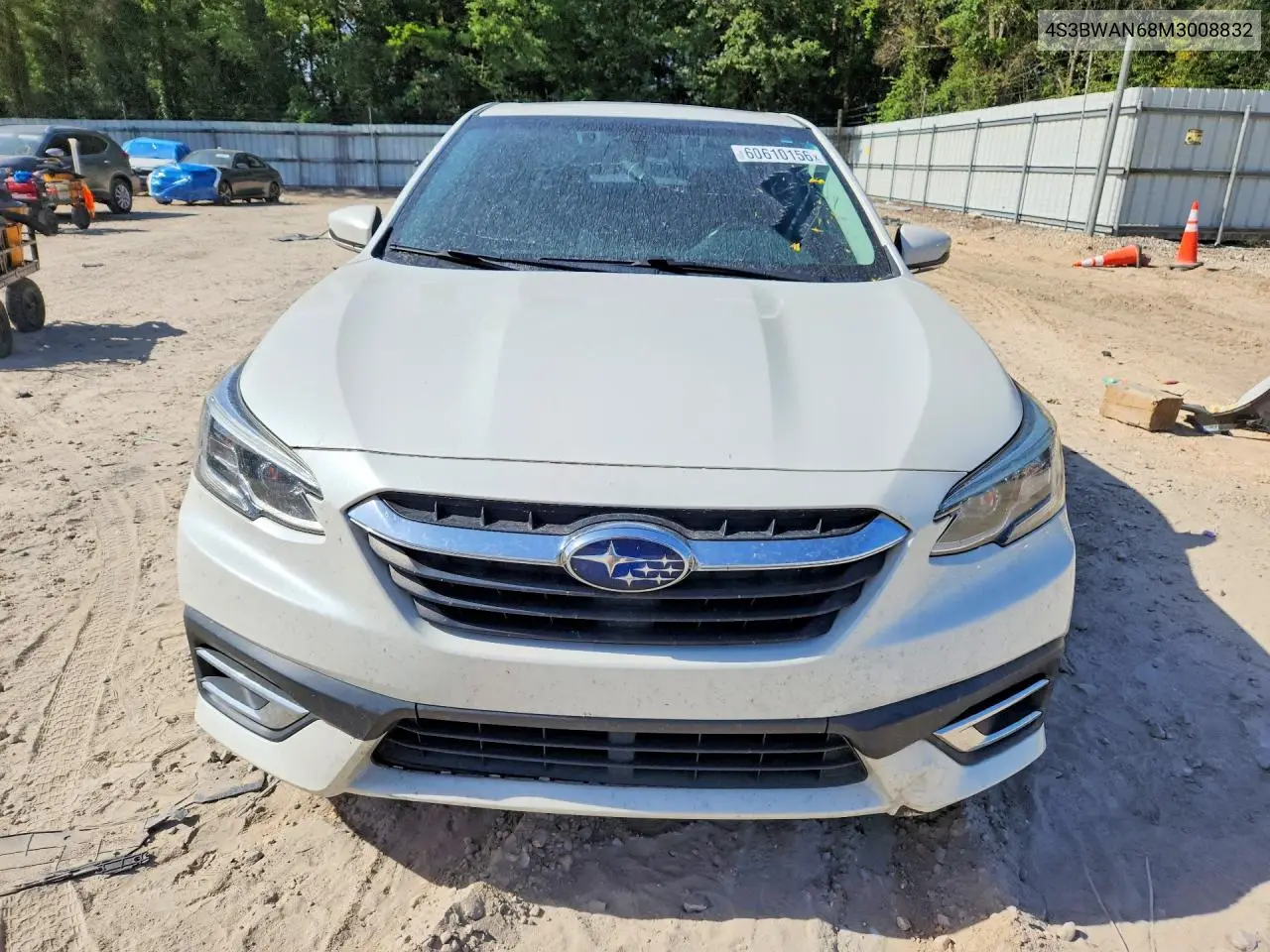 2021 Subaru Legacy Limited VIN: 4S3BWAN68M3008832 Lot: 60610156