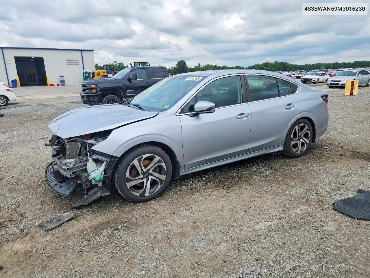 2021 Subaru Legacy Limited VIN: 4S3BWAN69M3016230 Lot: 60821346