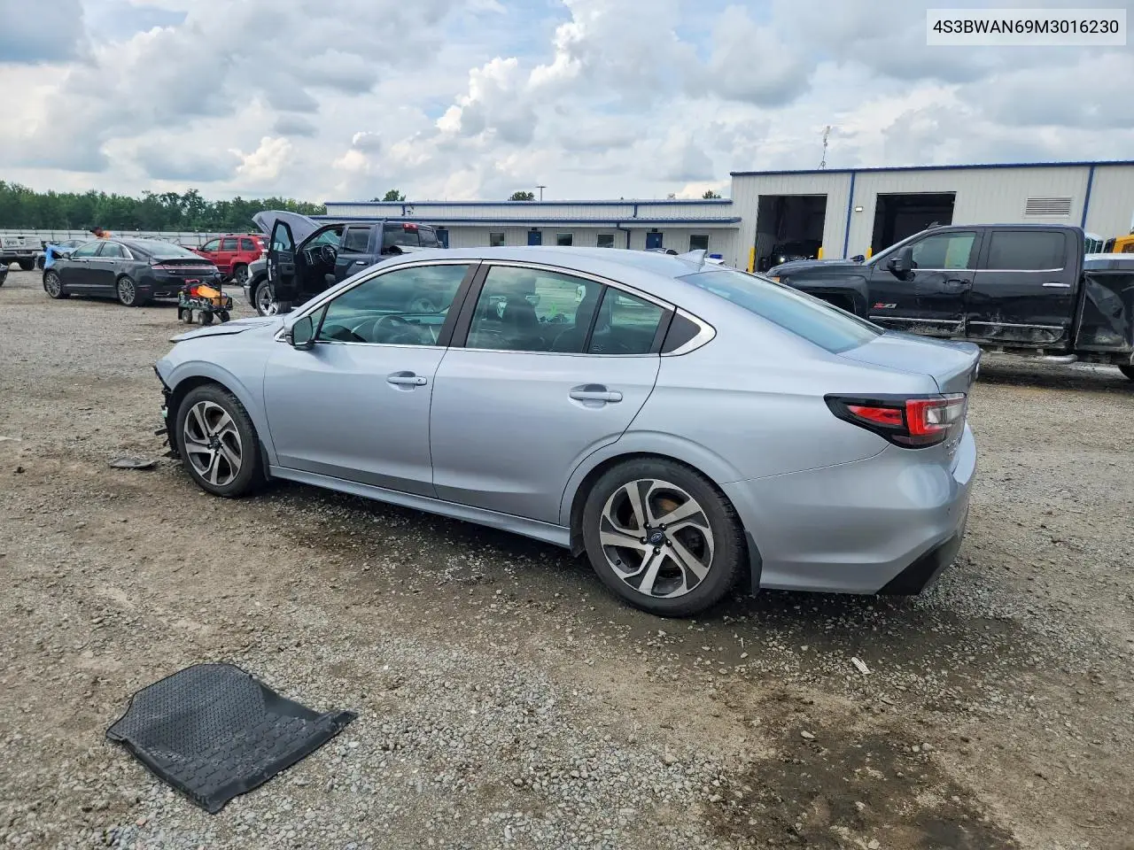 2021 Subaru Legacy Limited VIN: 4S3BWAN69M3016230 Lot: 60821346