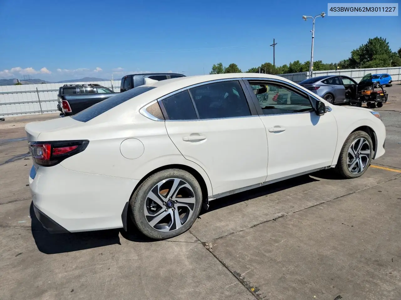 2021 Subaru Legacy Limited Xt VIN: 4S3BWGN62M3011227 Lot: 61405426