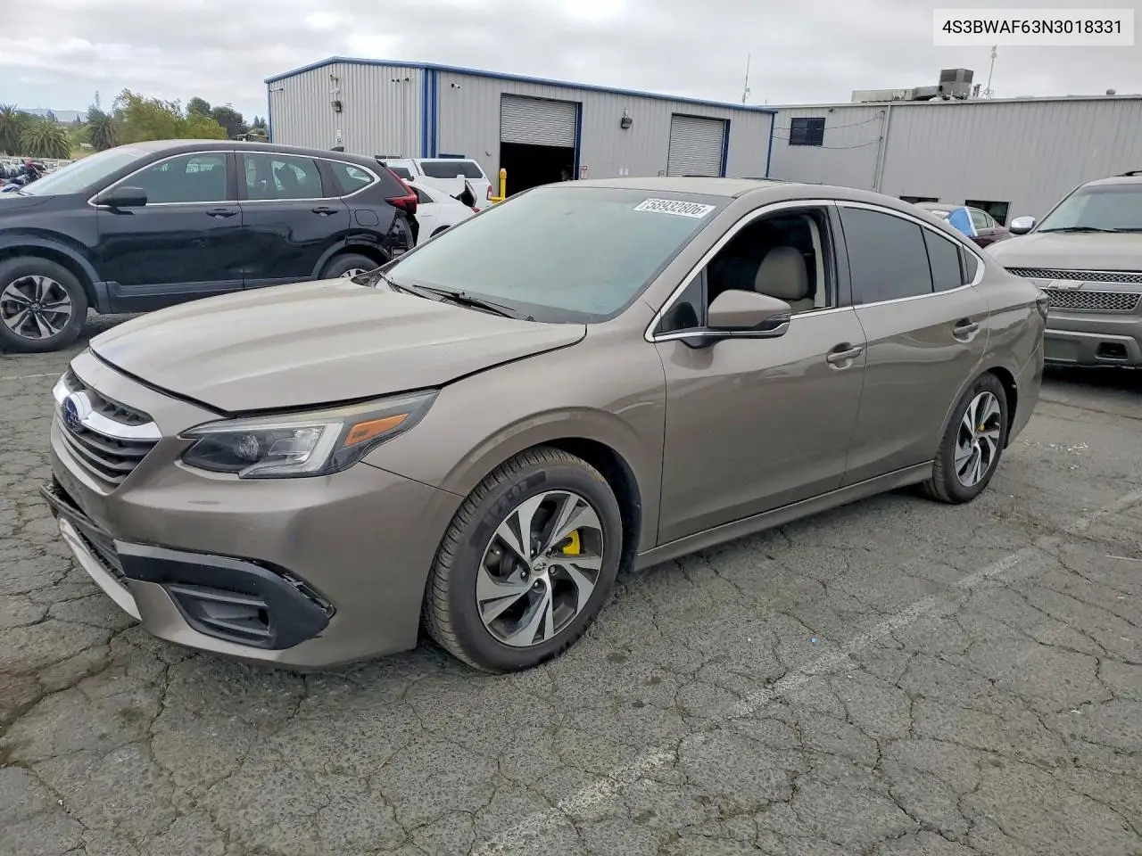 2022 Subaru Legacy Premium VIN: 4S3BWAF63N3018331 Lot: 58932806