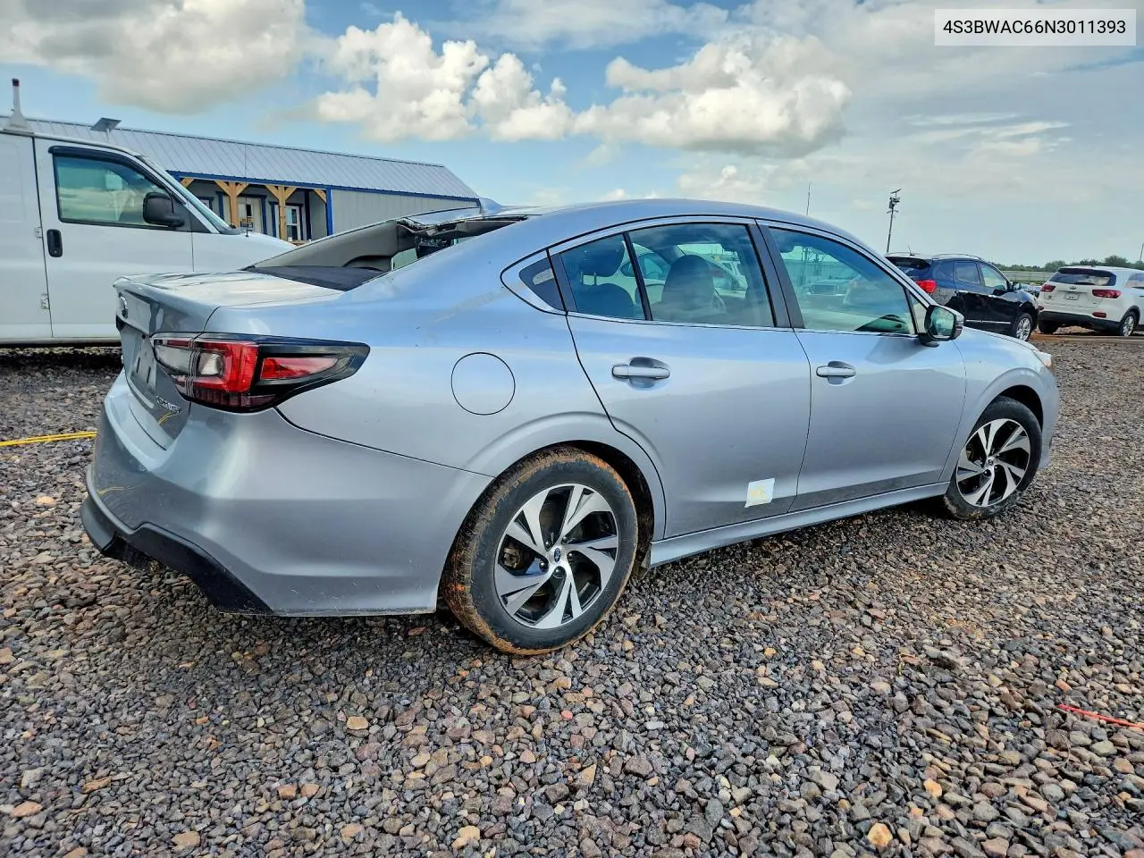 2022 Subaru Legacy VIN: 4S3BWAC66N3011393 Lot: 59670966