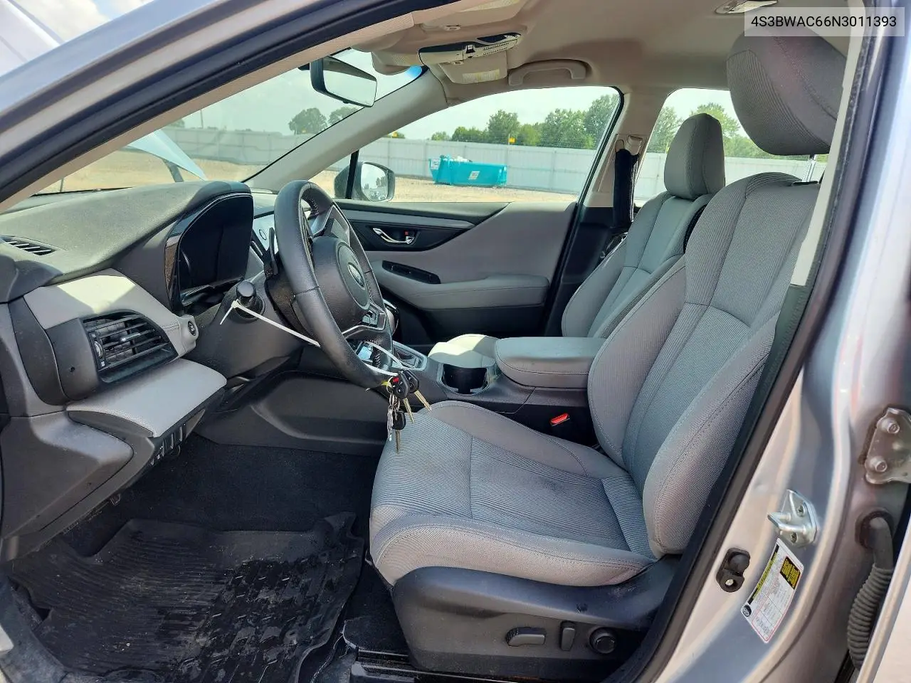 2022 Subaru Legacy VIN: 4S3BWAC66N3011393 Lot: 59670966