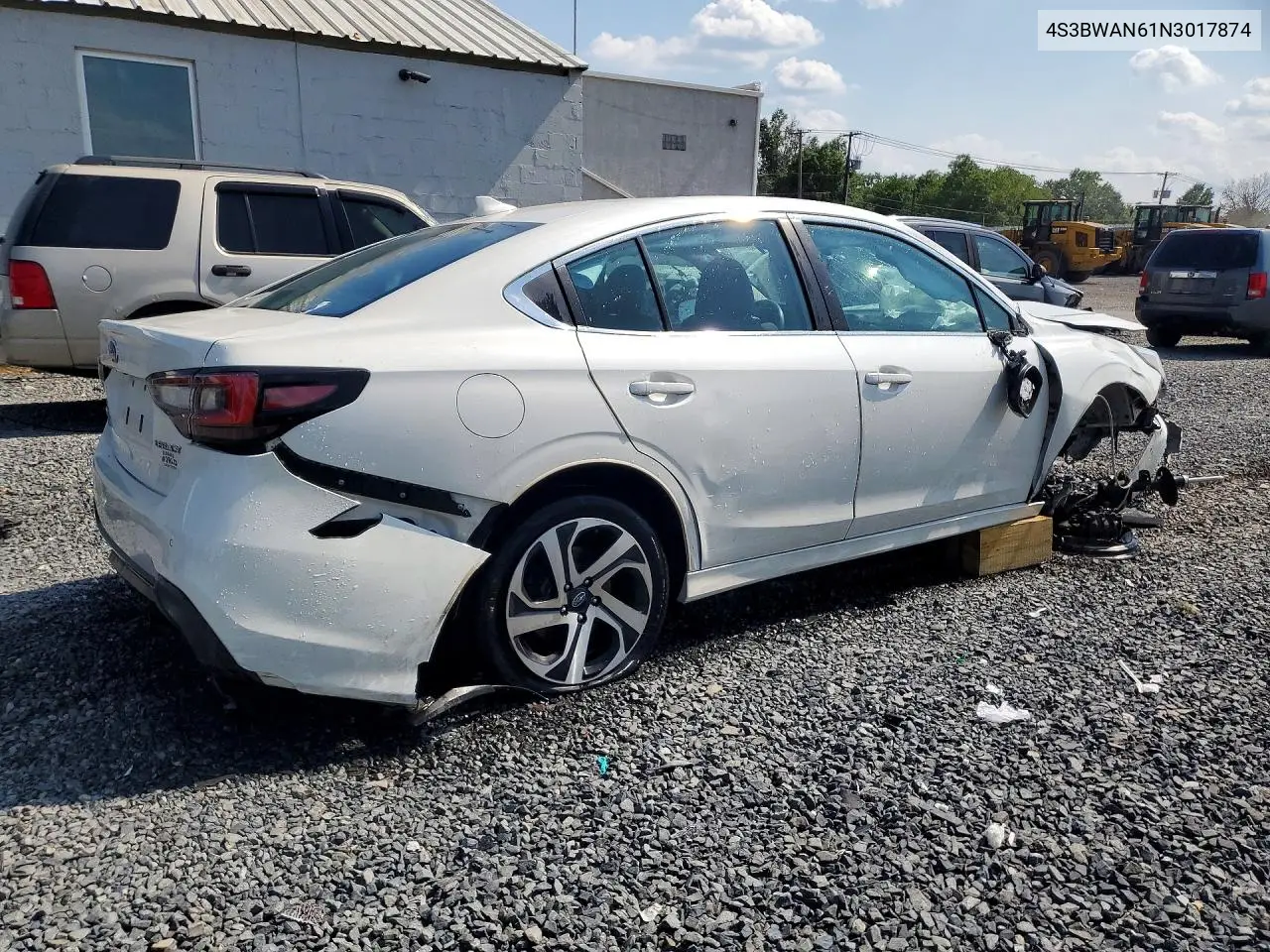 2022 Subaru Legacy Limited VIN: 4S3BWAN61N3017874 Lot: 60383836