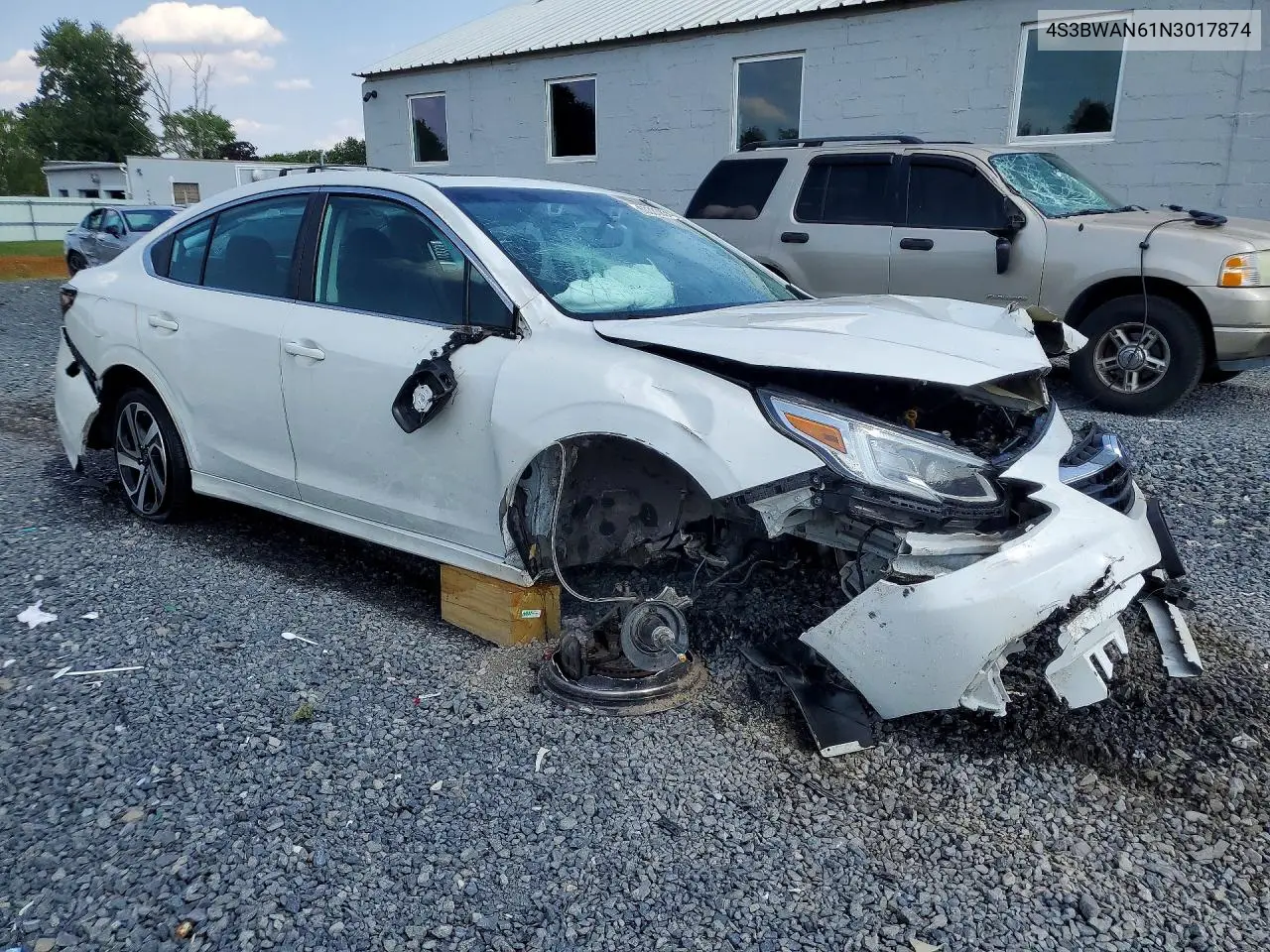 2022 Subaru Legacy Limited VIN: 4S3BWAN61N3017874 Lot: 60383836
