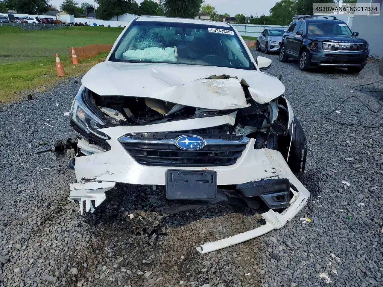 2022 Subaru Legacy Limited VIN: 4S3BWAN61N3017874 Lot: 60383836