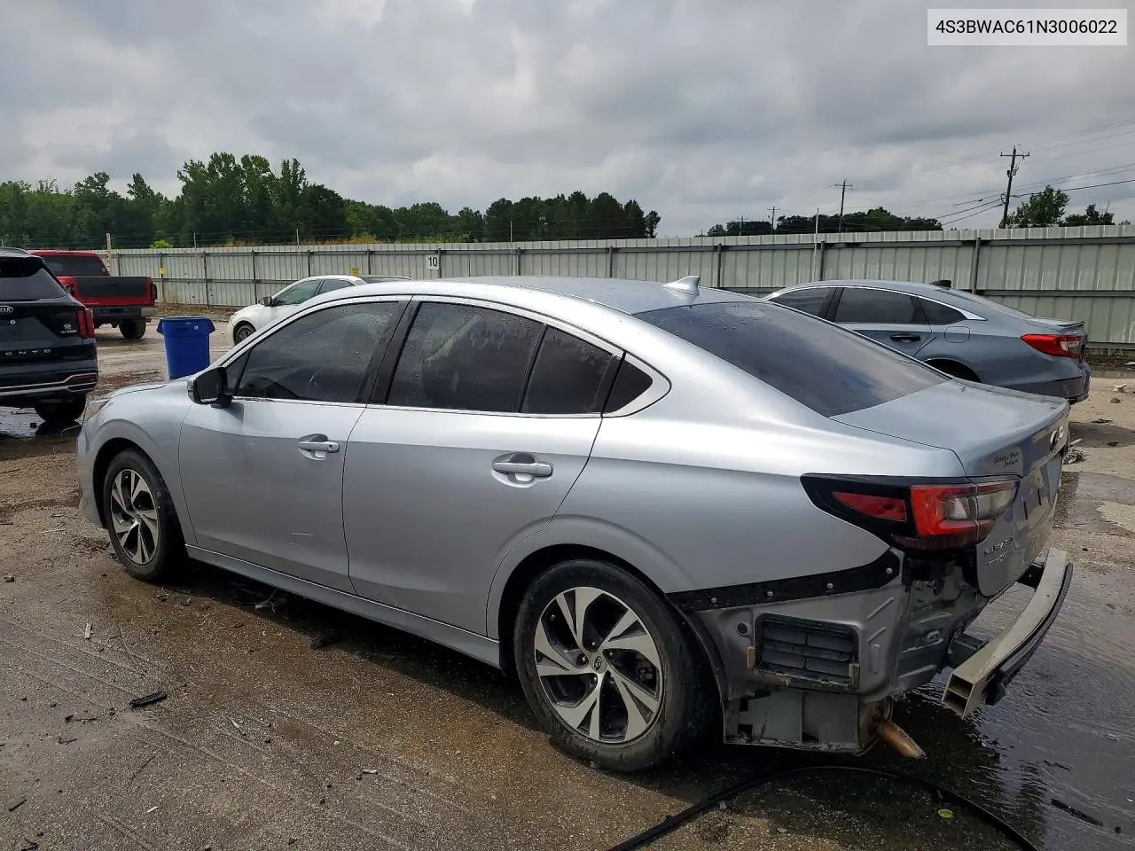 2022 Subaru Legacy Premium VIN: 4S3BWAC61N3006022 Lot: 60939046