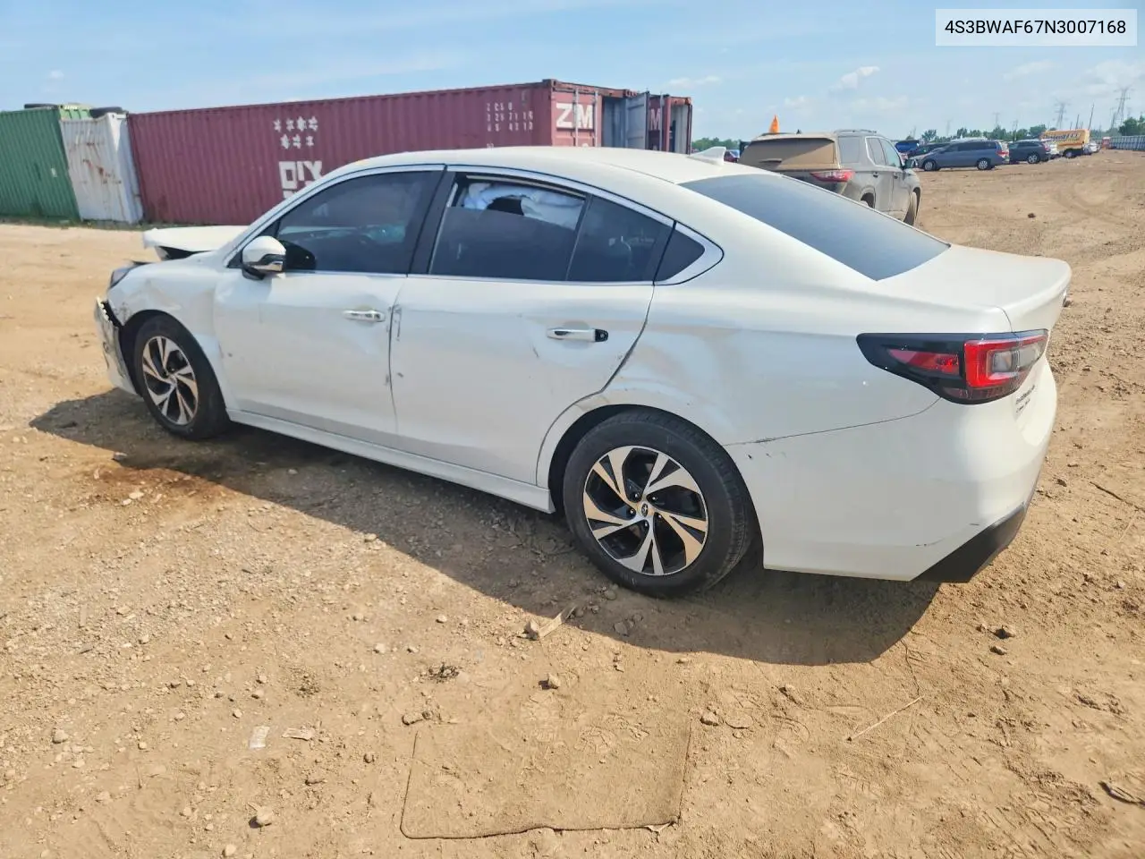 2022 Subaru Legacy Premium VIN: 4S3BWAF67N3007168 Lot: 61357466