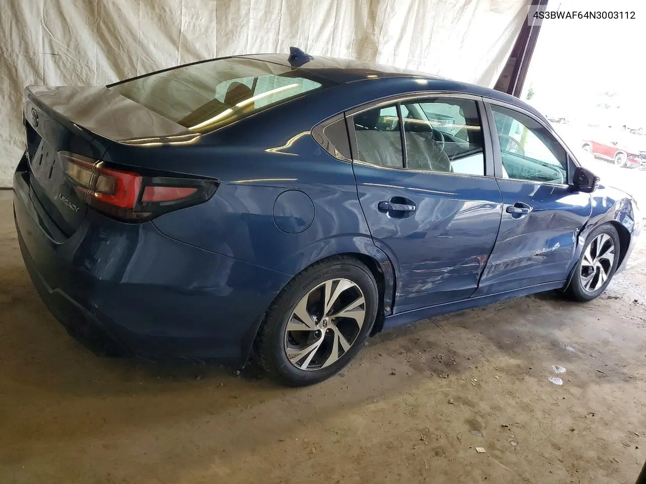 2022 Subaru Legacy Premium VIN: 4S3BWAF64N3003112 Lot: 61399316