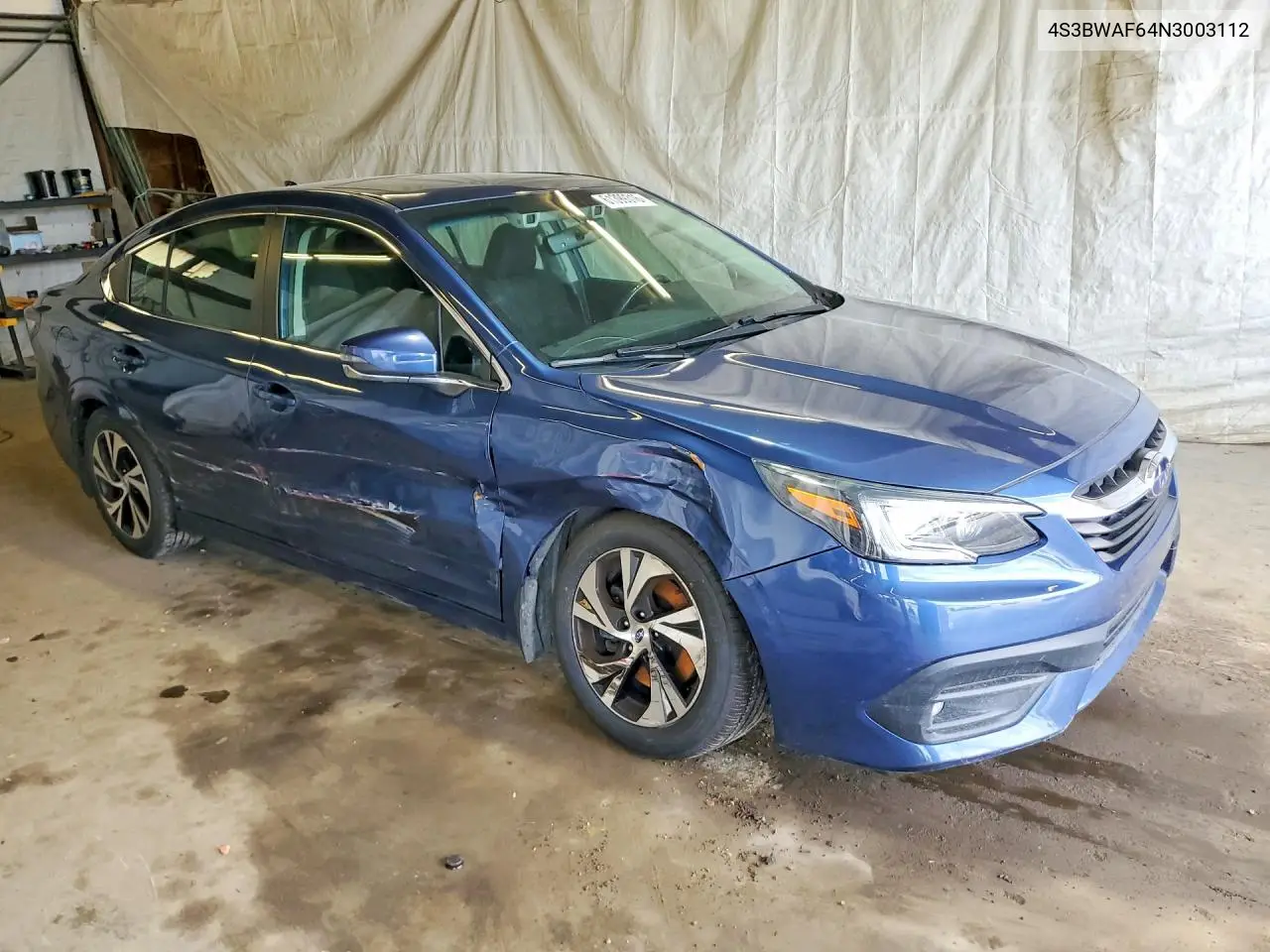 2022 Subaru Legacy Premium VIN: 4S3BWAF64N3003112 Lot: 61399316