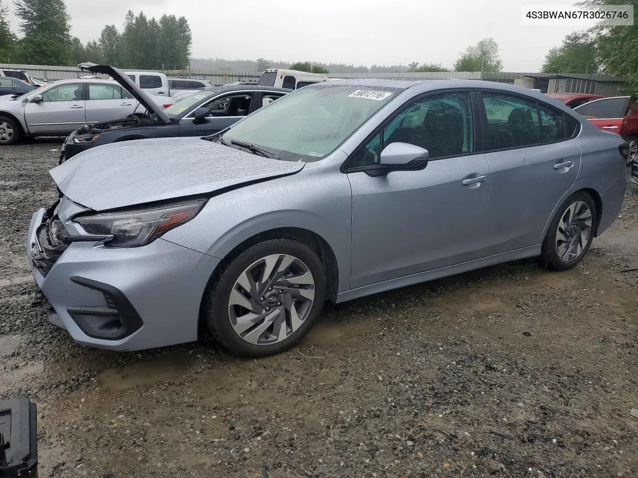 2024 Subaru Legacy Limited VIN: 4S3BWAN67R3026746 Lot: 56812116