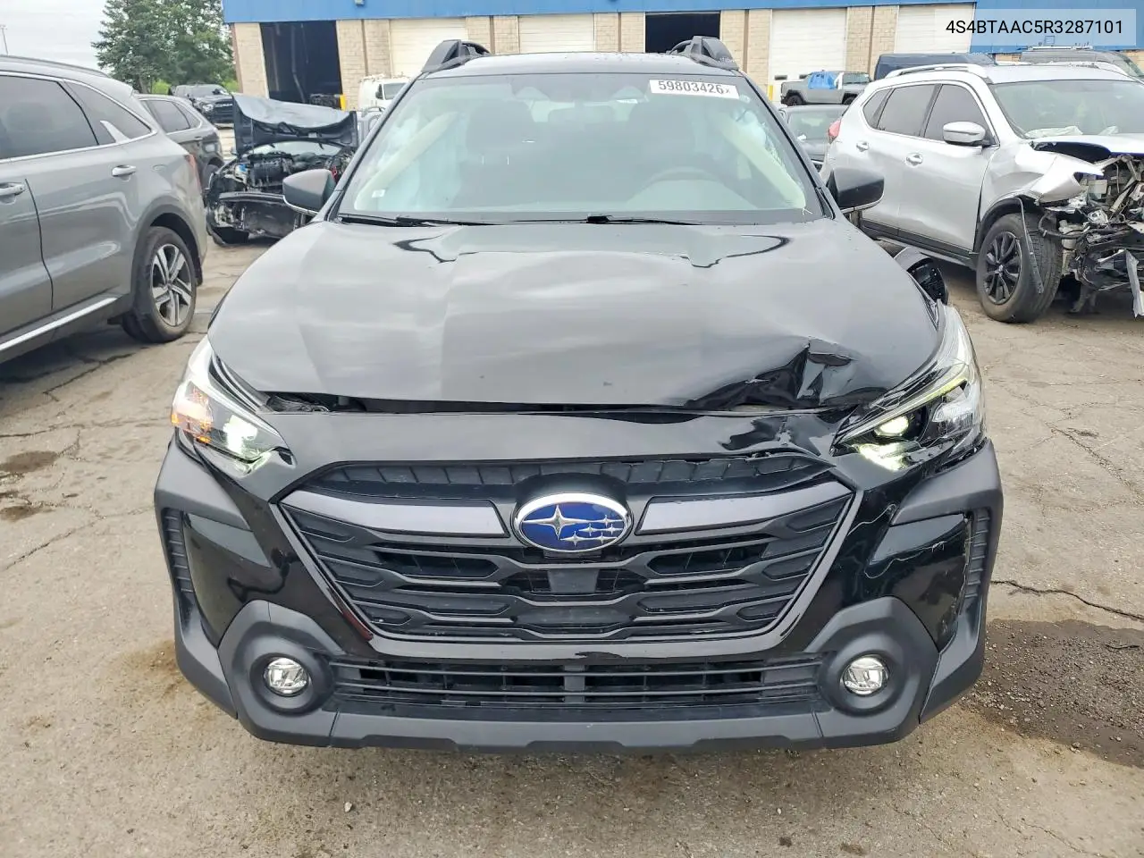 2024 Subaru Outback VIN: 4S4BTAAC5R3287101 Lot: 59803426