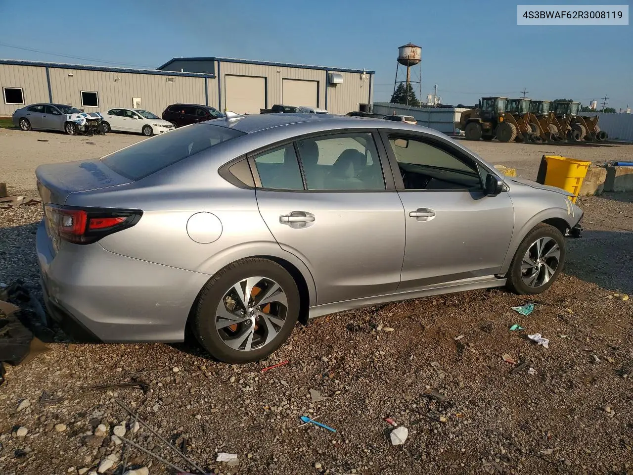 2024 Subaru Legacy Premium VIN: 4S3BWAF62R3008119 Lot: 60680946