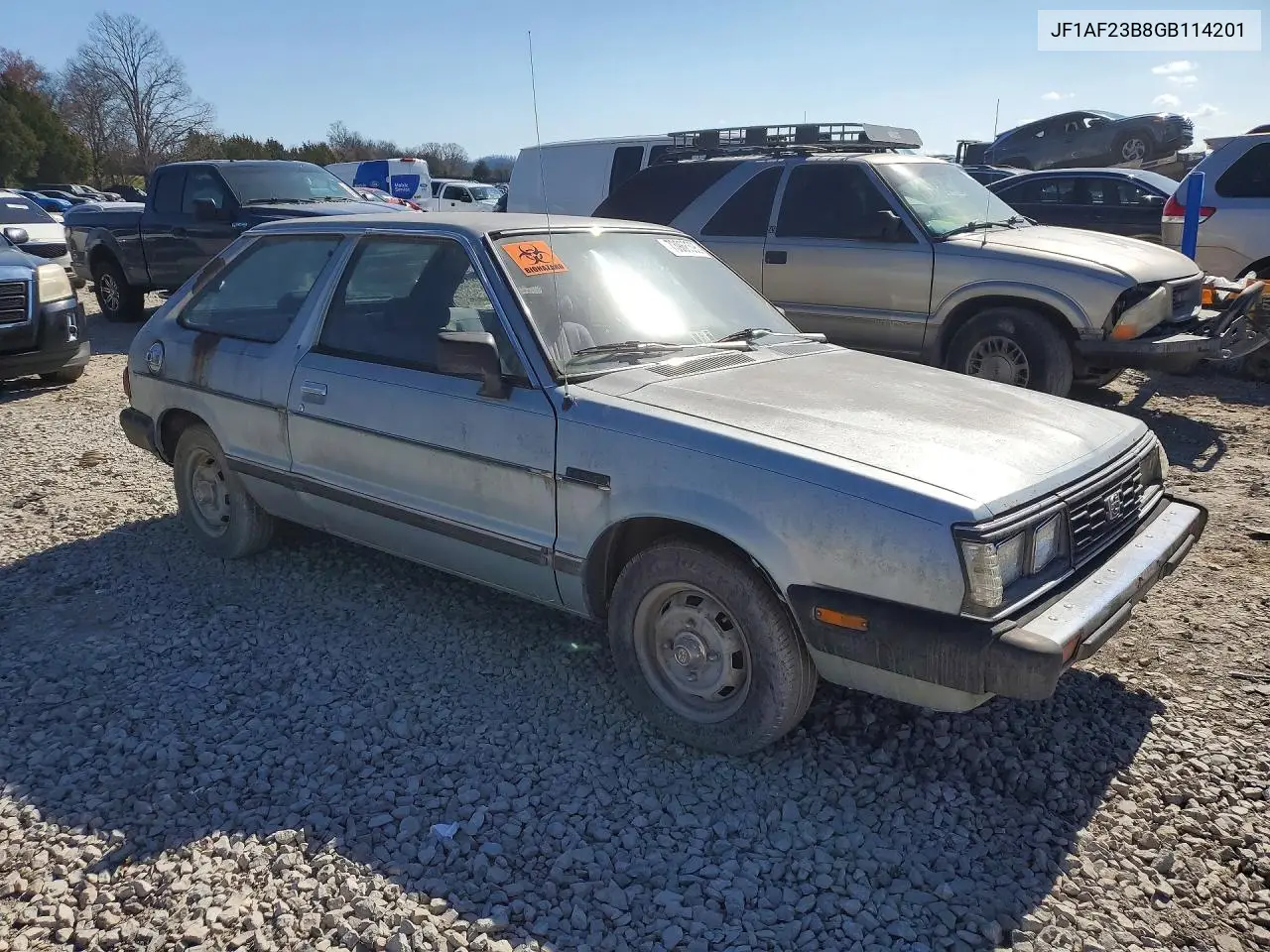 1984 Subaru Gl VIN: JF1AF23B8GB114201 Lot: 46745906