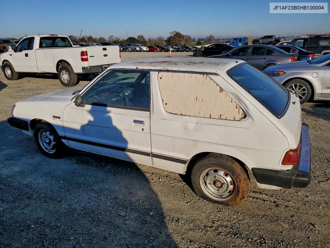 1987 Subaru Gl VIN: JF1AF23B0HB100004 Lot: 98839675
