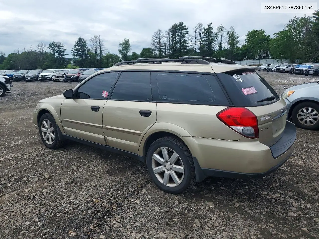 2008 Subaru Outback 2.5I VIN: 4S4BP61C787360154 Lot: 54951906
