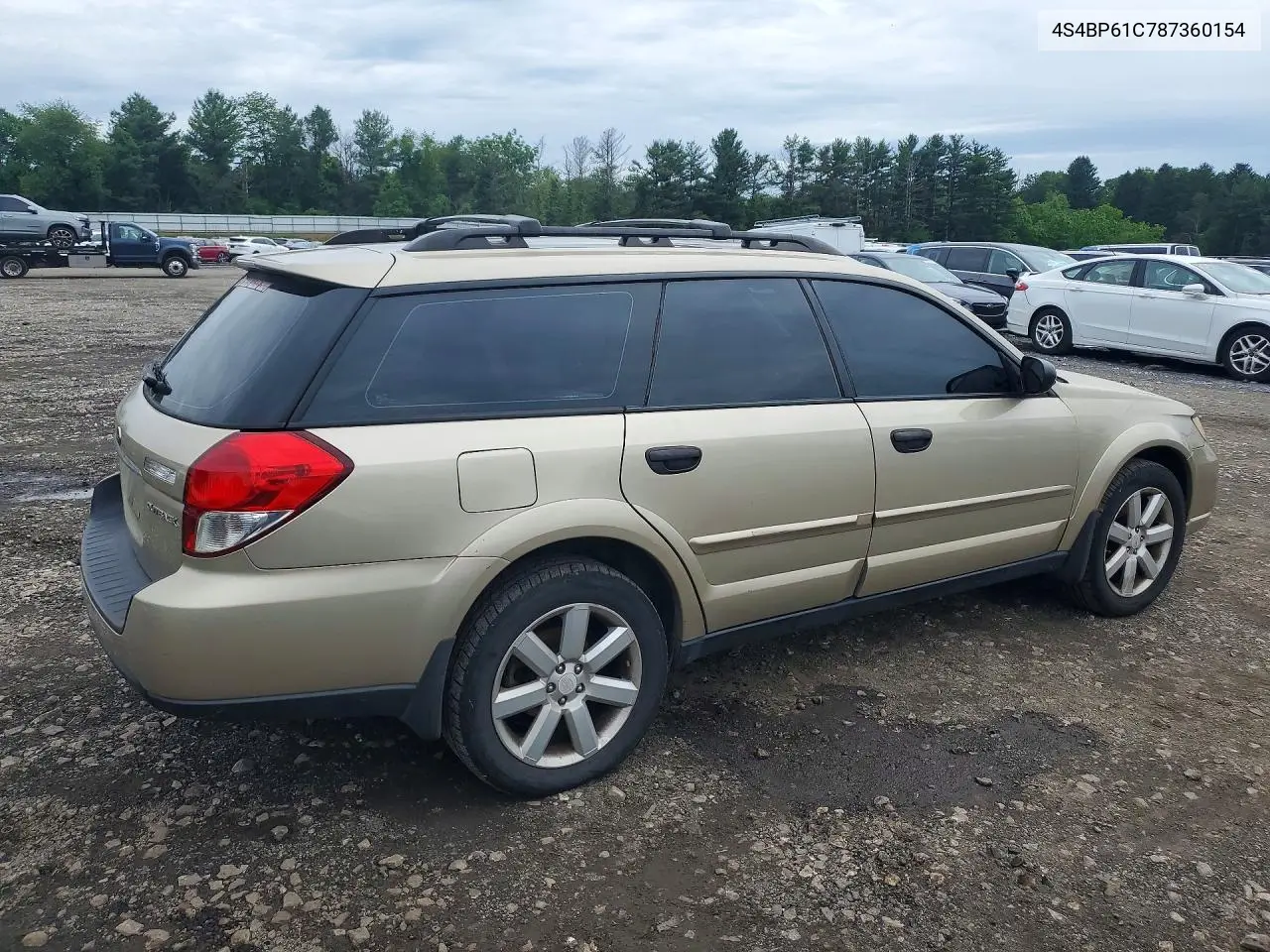 2008 Subaru Outback 2.5I VIN: 4S4BP61C787360154 Lot: 54951906