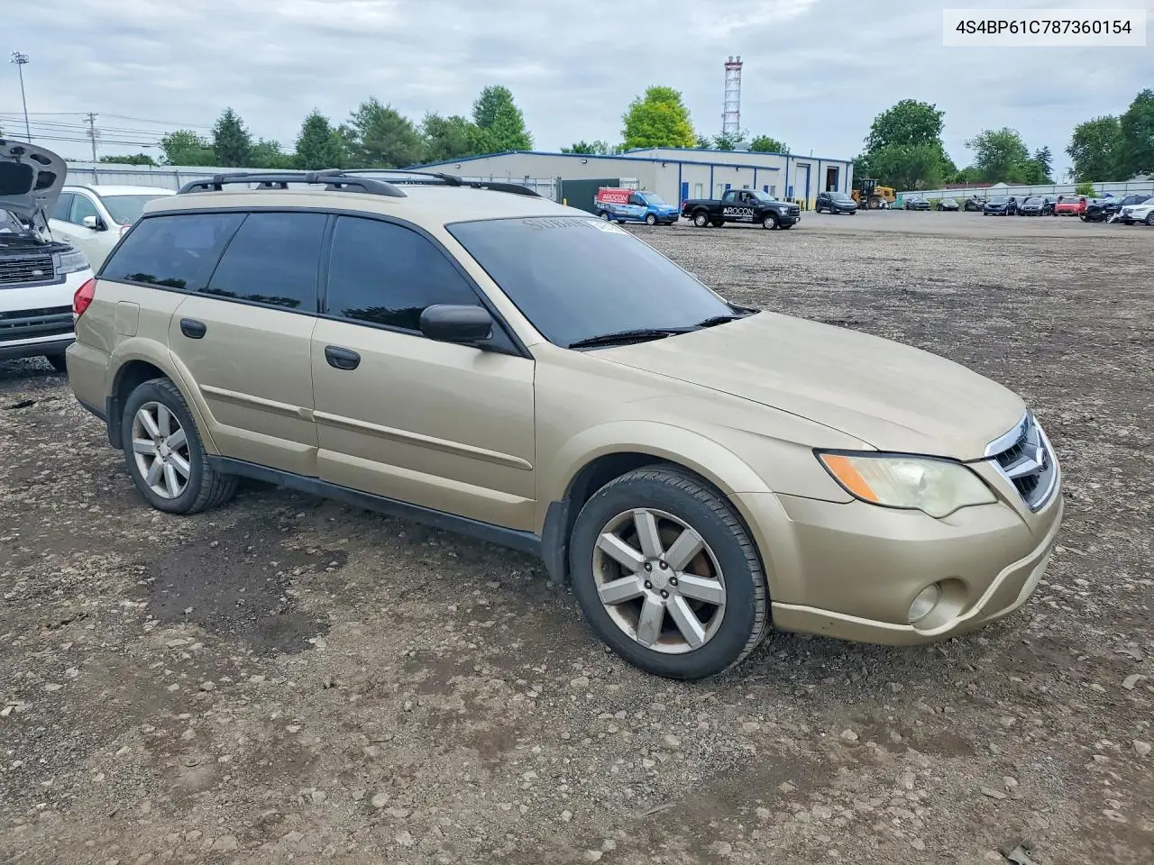 2008 Subaru Outback 2.5I VIN: 4S4BP61C787360154 Lot: 54951906