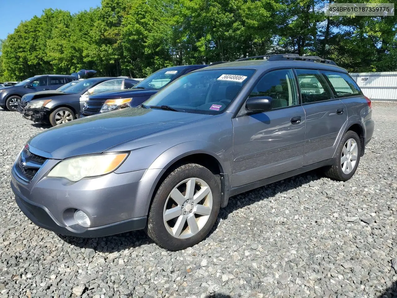 4S4BP61C187359775 2008 Subaru Outback 2.5I