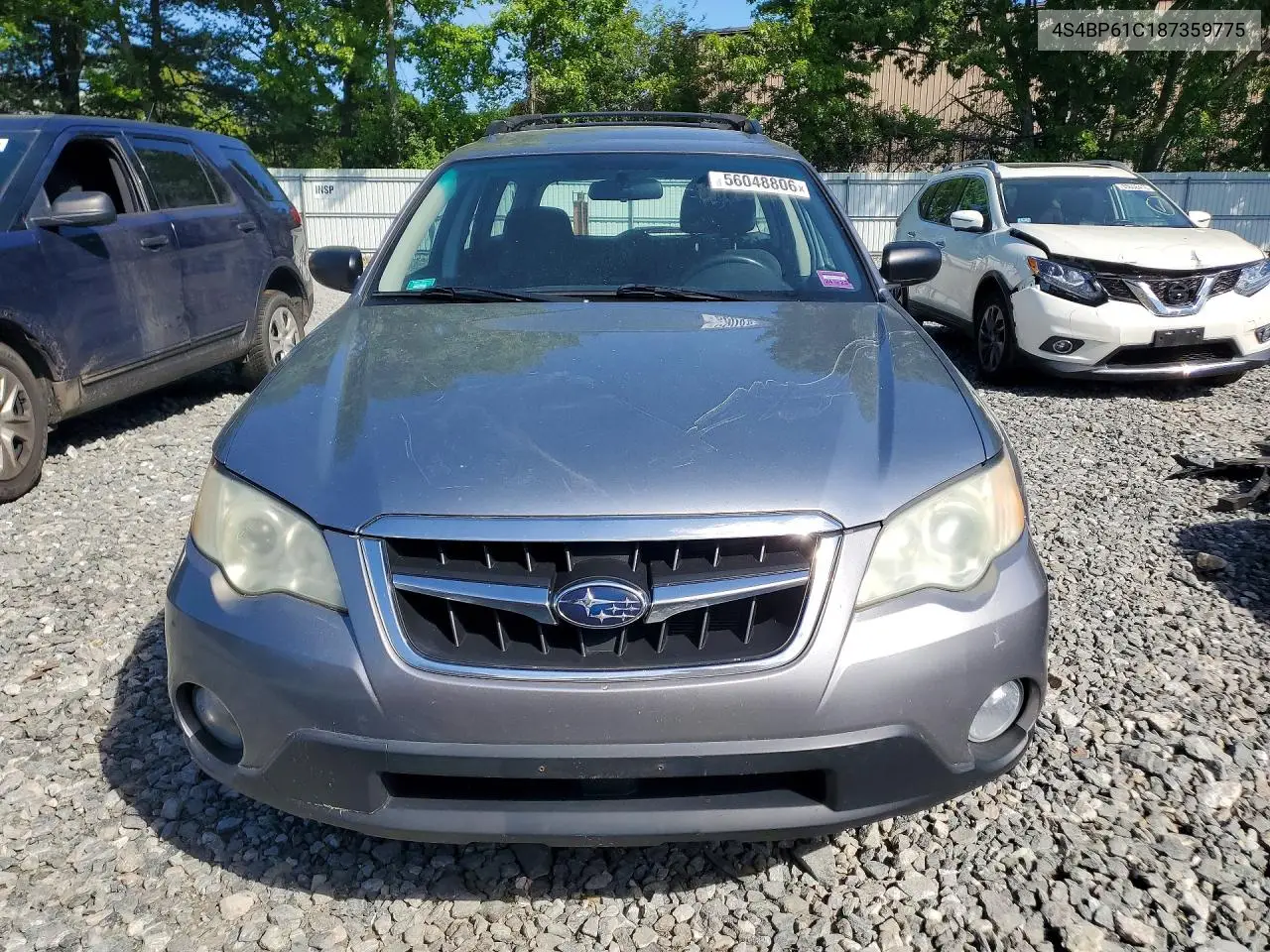 4S4BP61C187359775 2008 Subaru Outback 2.5I