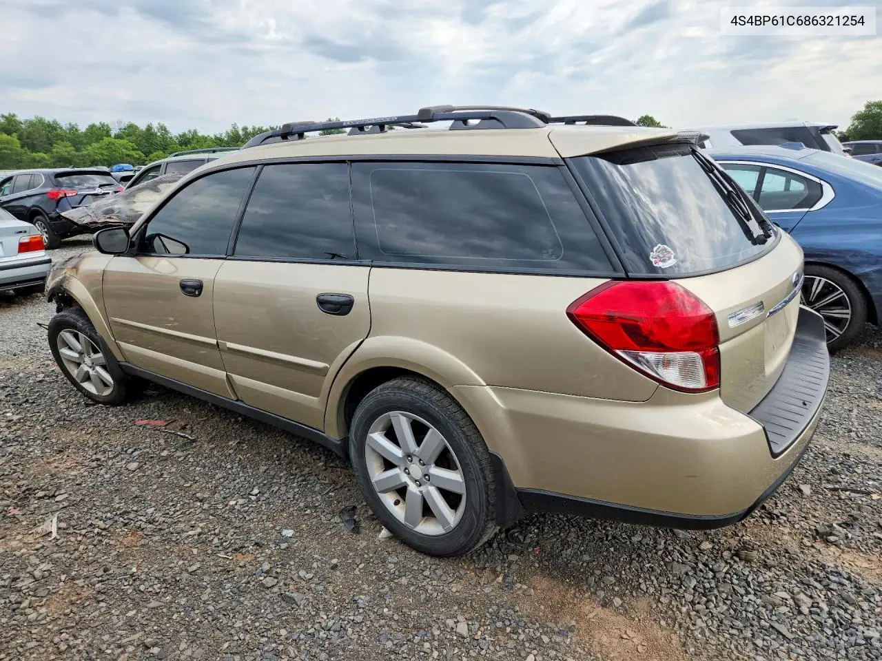 2008 Subaru Outback 2.5I VIN: 4S4BP61C686321254 Lot: 60652086