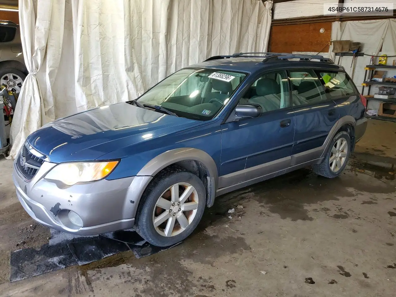2008 Subaru Outback 2.5I VIN: 4S4BP61C587314676 Lot: 61388296