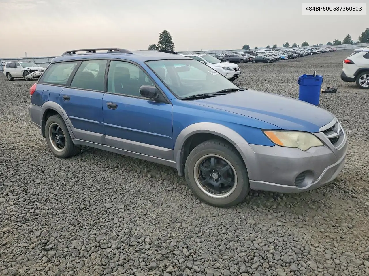 2008 Subaru Outback VIN: 4S4BP60C587360803 Lot: 61964446