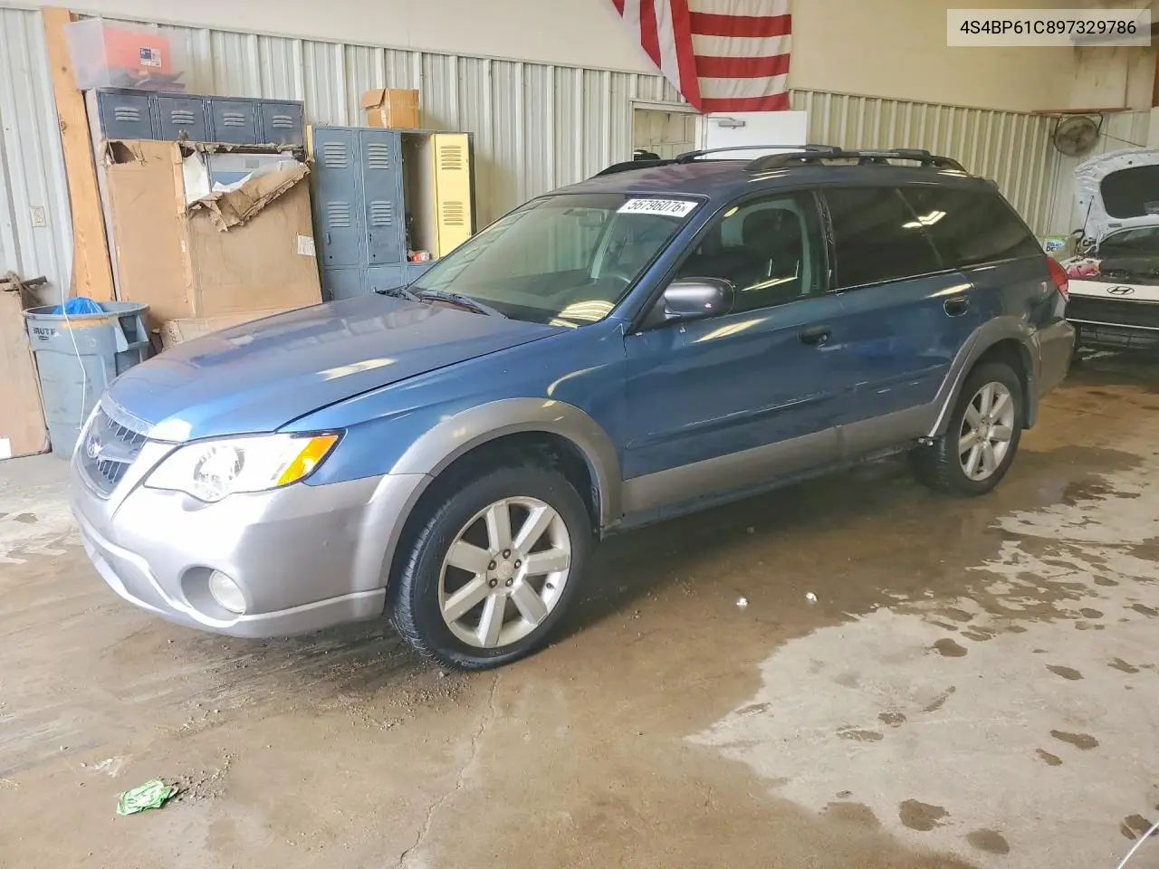 4S4BP61C897329786 2009 Subaru Outback 2.5I
