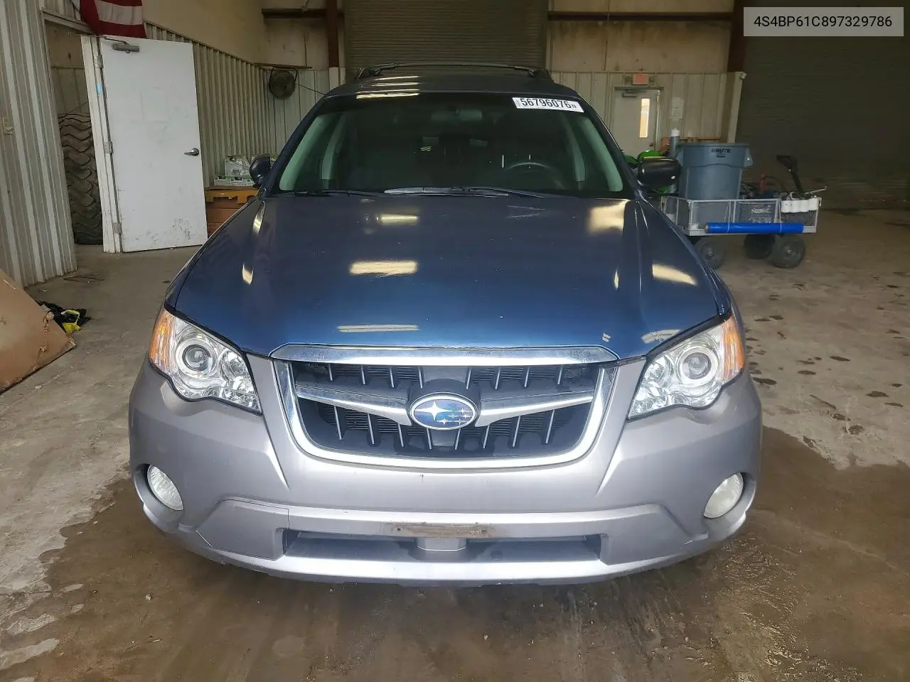4S4BP61C897329786 2009 Subaru Outback 2.5I