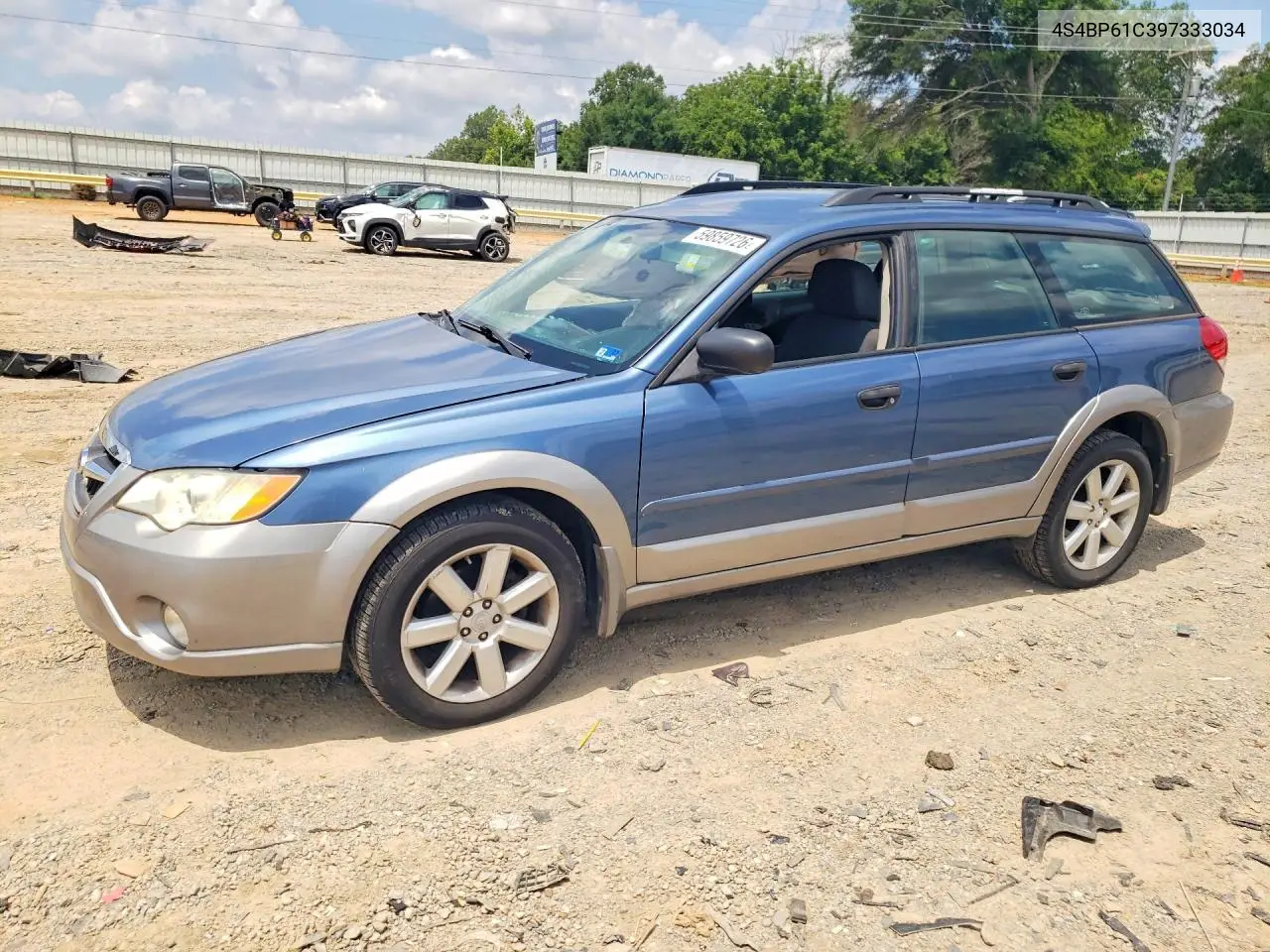 2009 Subaru Outback 2.5I VIN: 4S4BP61C397333034 Lot: 59859726