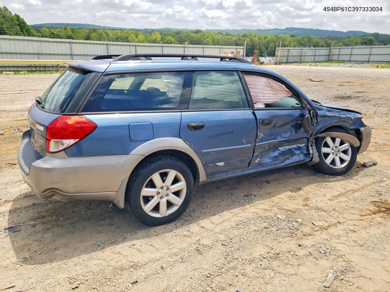 2009 Subaru Outback 2.5I VIN: 4S4BP61C397333034 Lot: 59859726