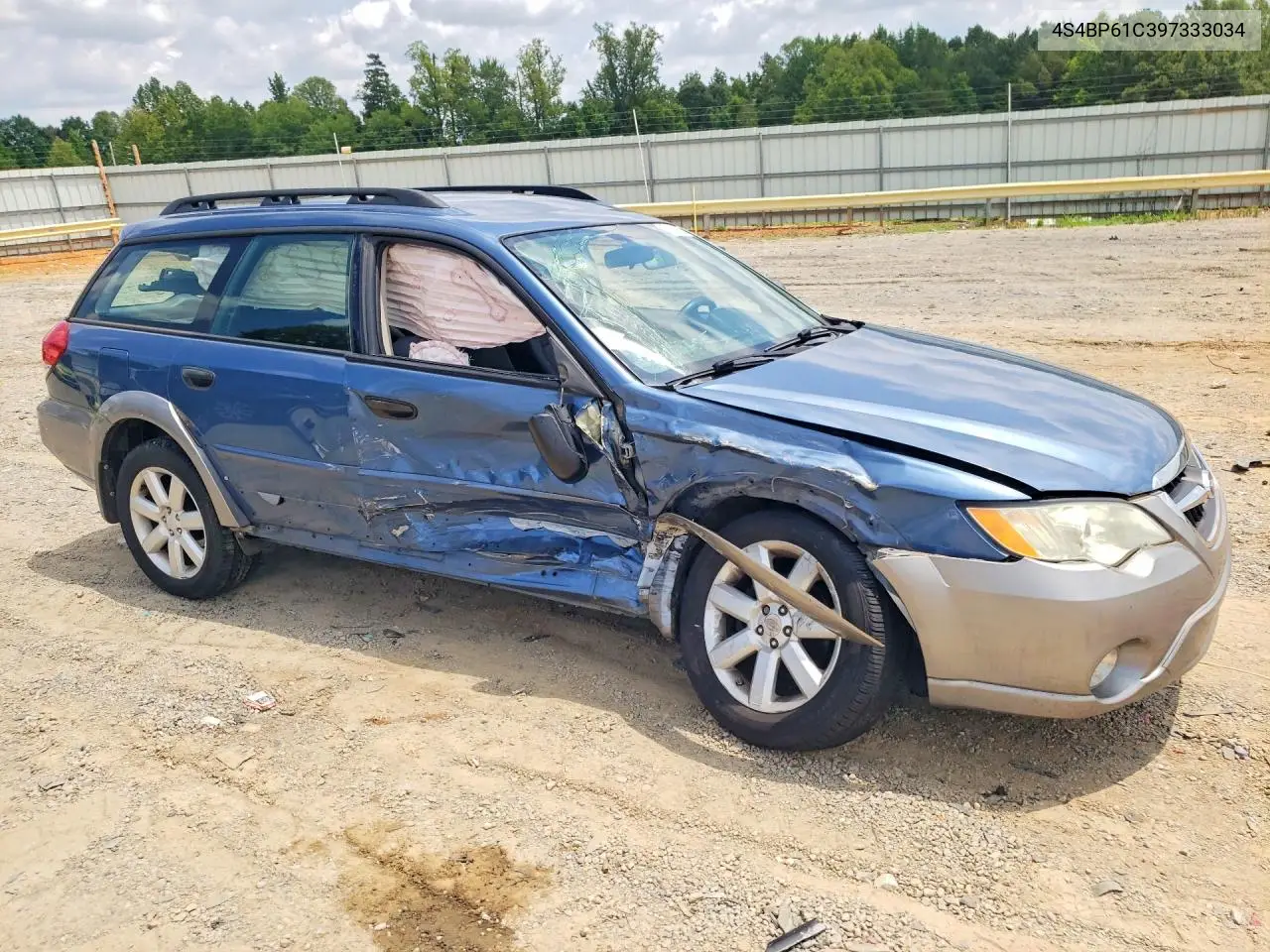 2009 Subaru Outback 2.5I VIN: 4S4BP61C397333034 Lot: 59859726