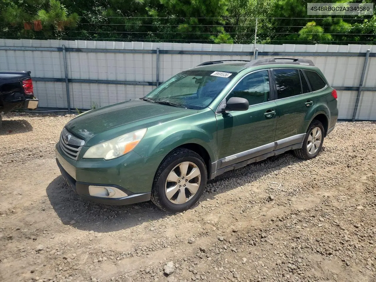 2010 Subaru Outback 2.5I Premium VIN: 4S4BRBGC2A3340580 Lot: 59695536