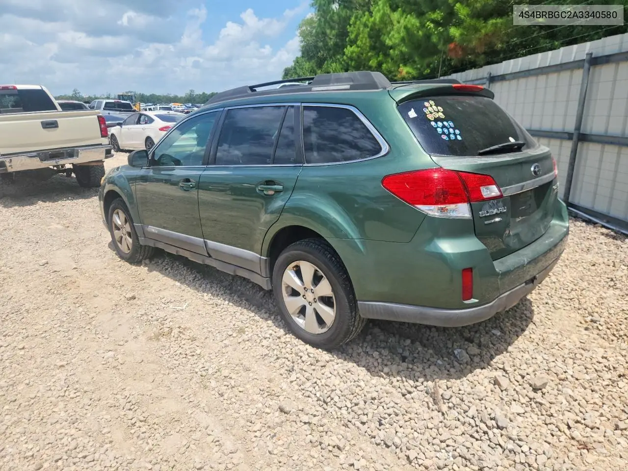 2010 Subaru Outback 2.5I Premium VIN: 4S4BRBGC2A3340580 Lot: 59695536