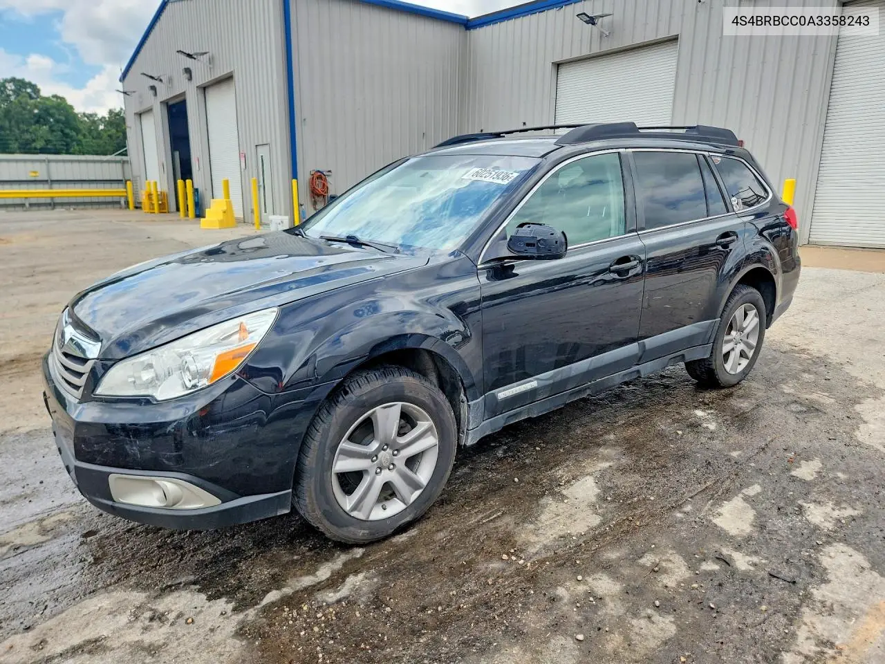 2010 Subaru Outback 2.5I Premium VIN: 4S4BRBCC0A3358243 Lot: 60251936