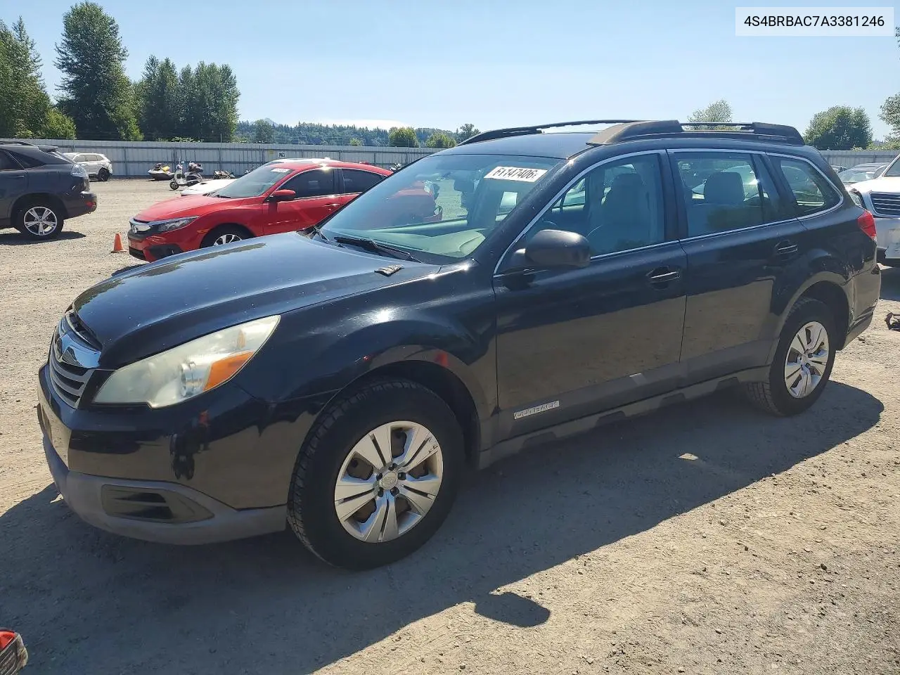 2010 Subaru Outback 2.5I VIN: 4S4BRBAC7A3381246 Lot: 61147406