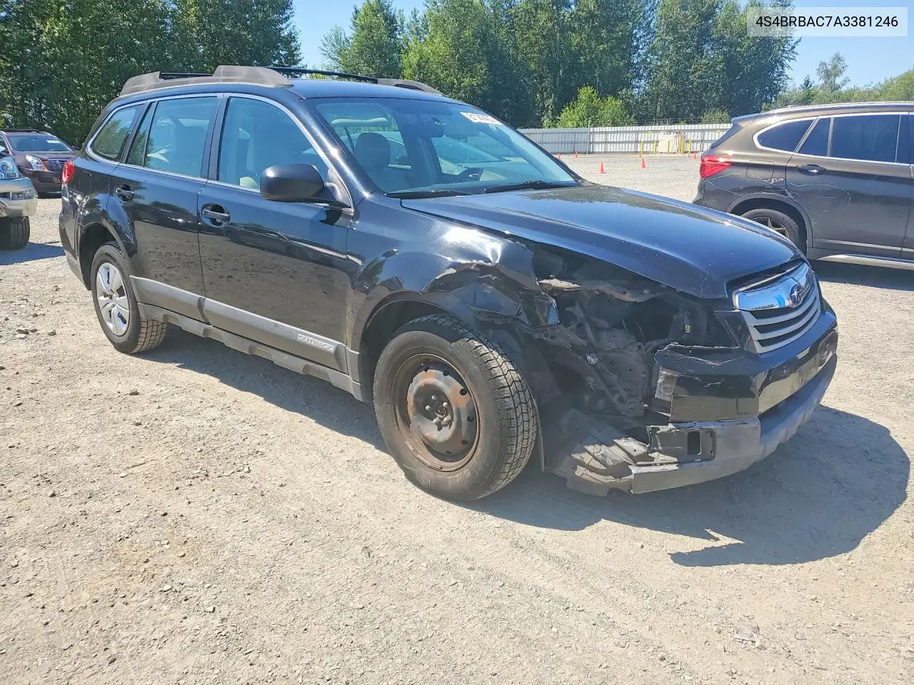 2010 Subaru Outback 2.5I VIN: 4S4BRBAC7A3381246 Lot: 61147406