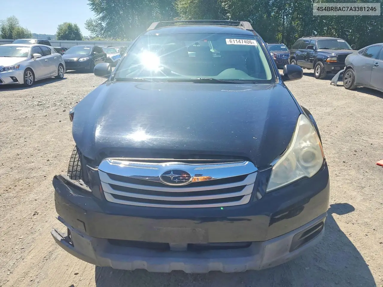 2010 Subaru Outback 2.5I VIN: 4S4BRBAC7A3381246 Lot: 61147406